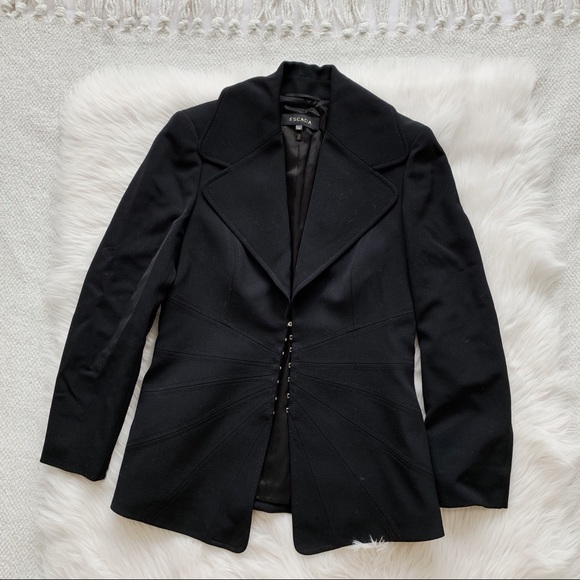 Escada Jackets & Blazers - Escada Black Fitted Blazer